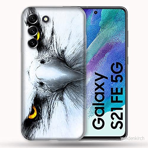 Fodral för Samsung Galaxy S21 FE / S21FE djur Royal Eagle vit 3614848198279