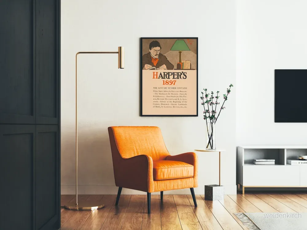 Vintageposter från Harper's 1897 för väggdekoration - Bild 2