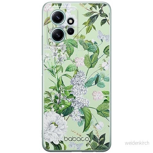 ERT GROUP mobiltelefonfodral för Xiaomi REDMI NOTE 12 4G originalt och officiellt licensierat Babaco mönster Flowers 038 optimalt anpassad till formen på mobiltelefonen, fodral tillverkad av TPU plast 5905511947132