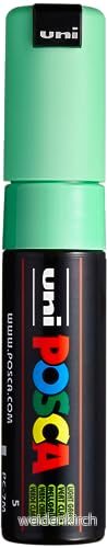 Uni Ball Posca 181366 Markörpenna med bred konisk spets PC 7 m 4,55,5 mm ljusgrön 4902778228296