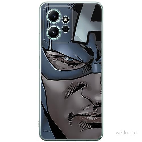 ERT GROUP mobiltelefonfodral för Xiaomi REDMI NOTE 12 4G originalt och officiellt licensierat Marvel mönster Capitan America 020 anpassad till formen på mobiltelefonen, fodral tillverkad av TPU plast 5905511954338