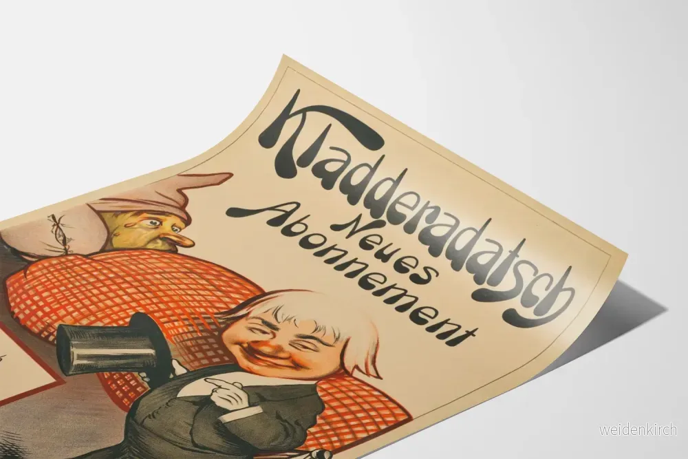 Vintageposter Kladdéradatsch - Nyanmälan - Bild 3