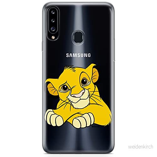 ERT GROUP mobiltelefonfodral för Samsung A20S originalt och officiellt licensierat Disney mönster Simba & Friends 009 optimalt anpassad till formen på mobiltelefonen, gedeeltelijk transparant 5905131177711