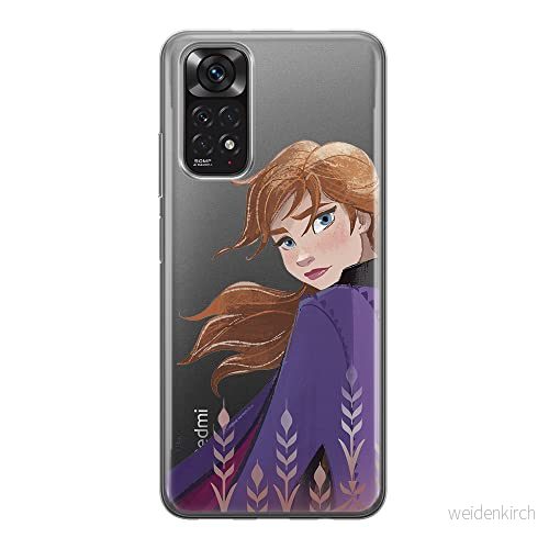 ERT GROUP mobiltelefonfodral för Xiaomi REDMI NOTE 11S 4G / 11 originalt och officiellt licensierat Disney mönster Anna 002, gedeeltelijk transparant 5905511558321