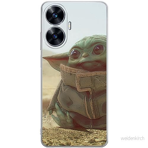 ERT GROUP mobiltelefonfodral för Realme C55 originalt och officiellt licensierat Star Wars mönster Baby Yoda 003 optimalt anpassad till formen på mobiltelefonen, fodral tillverkad av TPU plast 5905511875015