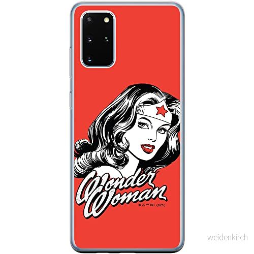 ERT GROUP mobiltelefonfodral för Samsung S20 PLUS / S11 originalt och officiellt licensierat DC mönster Wonder Woman 023 Vit anpassad till formen på mobiltelefonen, fodral tillverkad av TPU plast 5903932948714