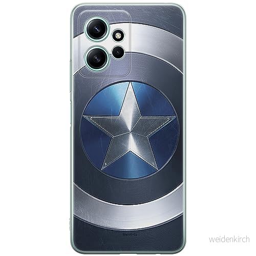 ERT GROUP mobiltelefonfodral för Xiaomi REDMI NOTE 12 4G originalt och officiellt licensierat Marvel mönster Capitan America 005 anpassad till formen på mobiltelefonen, fodral tillverkad av TPU plast 5905511938291