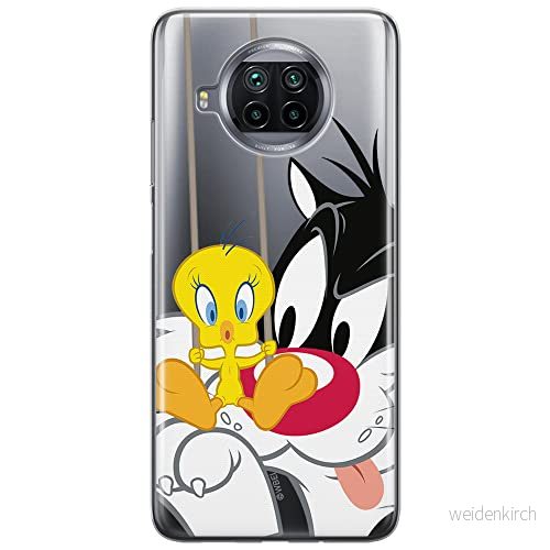 ERT GROUP mobiltelefonfodral för Xiaomi REDMI NOTE 9T originalt och officiellt licensierat Looney Tunes mönster Sylvester & Tweety 002 anpassad till formen på mobiltelefonen, gedeeltelijk transparant 5904805650246