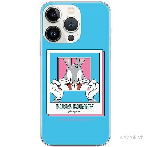 ERT GROUP mobiltelefonfodral för Iphone 13 PRO originalt och officiellt licensierat Looney Tunes mönster Bugs 024 optimalt anpassad till formen på mobiltelefonen, fodral tillverkad av TPU plast 5905795090449