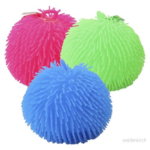 FLYPOP'S Lysande igelkott boll Kermesse set 038093 diverse färger plast pufferboll födelsedag rekreationsspel 22 cm från 3 år 3301040380938