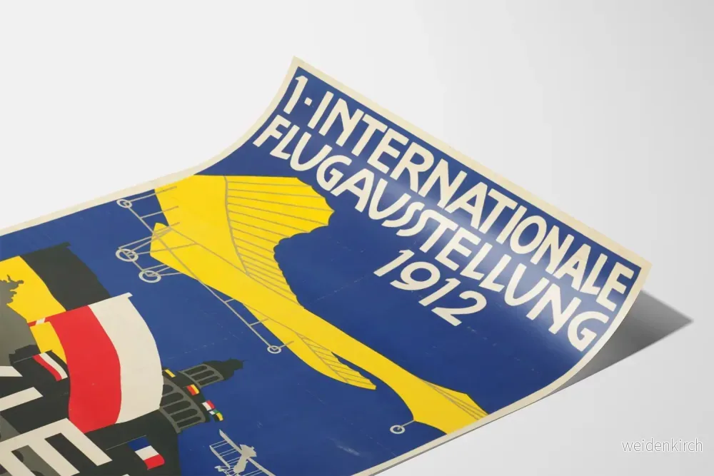Vintageposter från den Internationella flygutställningen 1912 i Wien - Bild 3