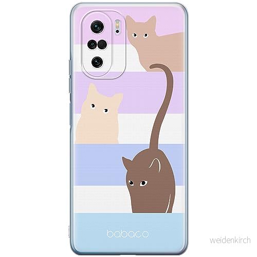 ERT GROUP mobiltelefonfodral för Xiaomi MI 11i/ REDMI K40/K40 PRO/POCO F3/ F3 PRO originalt och officiellt licensierat Babaco mönster Cats 014, fodral tillverkad av TPU plast 5905511887094