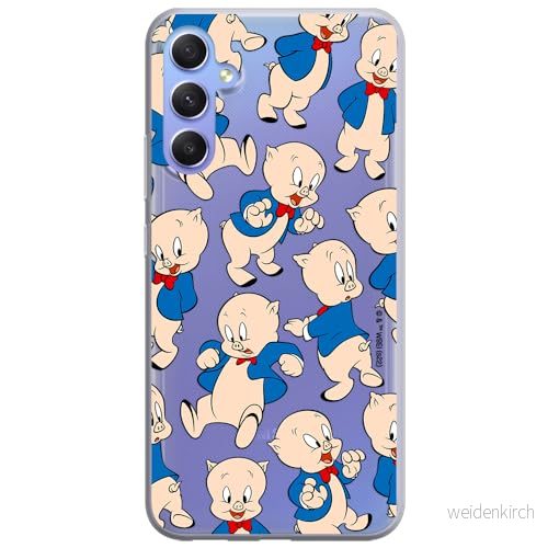 ERT GROUP mobiltelefonfodral för Samsung A34 5G originalt och officiellt licensierat Looney Tunes mönster Porky Pig 001 optimalt anpassad till formen på mobiltelefonen, fodral tillverkad av TPU plast 5905511788063
