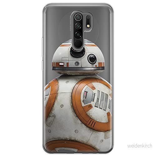 ERT GROUP mobiltelefonfodral för Xiaomi REDMI 9 originalt och officiellt licensierat Star Wars mönster BB 8 002 optimalt anpassad till formen på mobiltelefonen, gedeeltelijk transparant 5903040293607