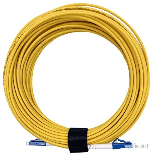 Elfcam® - LC/UPC till Simplex singelläge 9/125μm fiberoptisk kabel, LSZH optisk strumpeband (25M) 3760325005766