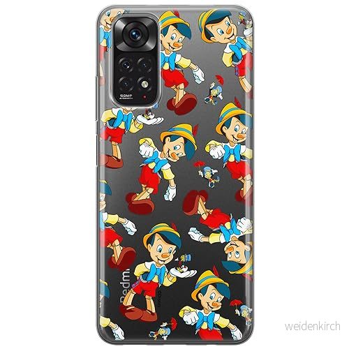 ERT GROUP mobiltelefonfodral för Xiaomi REDMI NOTE 11 4G/ 11S 4G originalt och officiellt licensierat Disney mönster Pinocchio 002 anpassad till formen på mobiltelefonen, gedeeltelijk transparant 5905131815606
