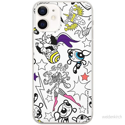 ERT GROUP mobiltelefonfodral för Iphone 12 Mini originalt och officiellt licensierat The Powerpuff Girls mönster 017, fodral tillverkad av TPU plast 5905511965082