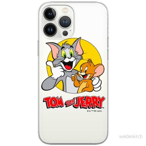 ERT GROUP mobiltelefonfodral för Apple Iphone X/XS originalt och officiellt licensierat Tom and Jerry mönster 013 Vit optimalt anpassad till formen på mobiltelefonen, gedeeltelijk transparant 5904805275609