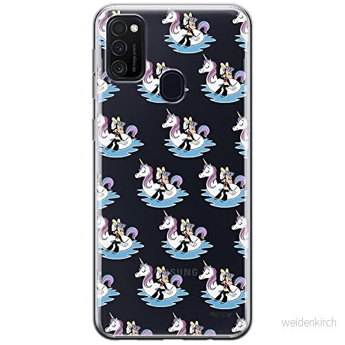ERT GROUP mobiltelefonfodral för Samsung M21 originalt och officiellt licensierat Disney mönster Minnie 030 optimalt anpassad till formen på mobiltelefonen, gedeeltelijk transparant 5903537834764