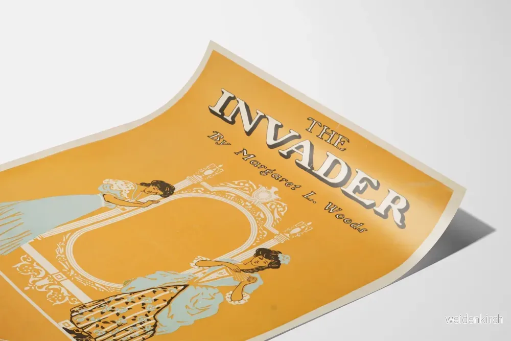 Vintageposter 'The Invader' av Margaret L. Woods för väggdekoration - Bild 3