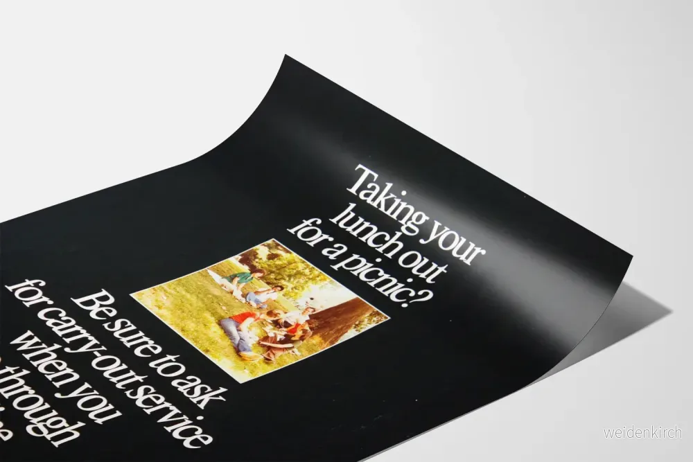 Vintage picnic-plakat för take-away-service - Bild 3