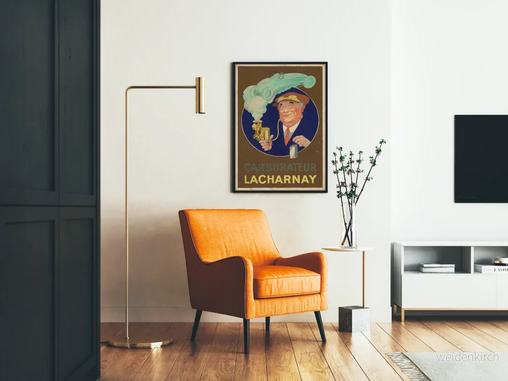 Vintageaffisch Carburateur Lacharnay - Bild 2