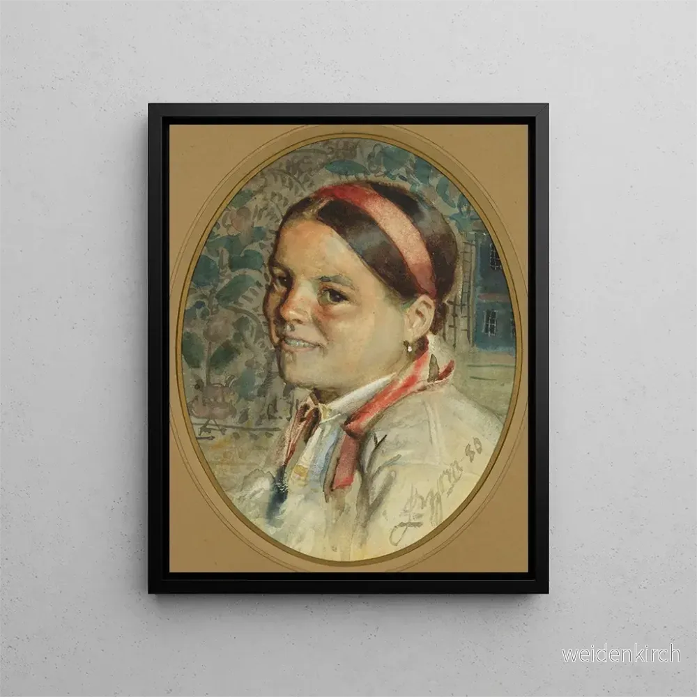 Målning Tête de femme - Anders Zorn | Konsttryck