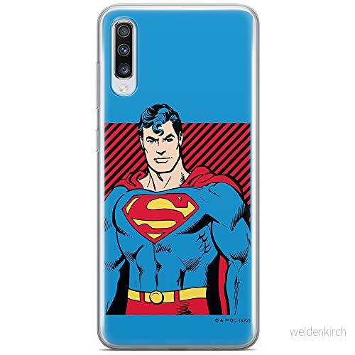 ERT GROUP mobiltelefonfodral för Samsung A70 originalt och officiellt licensierat DC mönster Superman 029 optimalt anpassad till formen på mobiltelefonen, fodral tillverkad av TPU plast 5905131567932