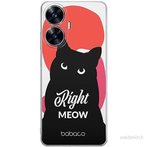 ERT GROUP mobiltelefonfodral för Realme C55 originalt och officiellt licensierat Babaco mönster Cats 004 optimalt anpassad till formen på mobiltelefonen, fodral tillverkad av TPU plast 5905511868208