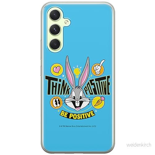 ERT GROUP mobiltelefonfodral för Samsung A54 5G originalt och officiellt licensierat Looney Tunes mönster Bugs 019 optimalt anpassad till formen på mobiltelefonen, fodral tillverkad av TPU plast 5905795083595