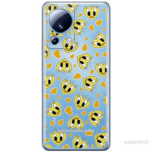 ERT GROUP mobiltelefonfodral för Xiaomi 13 LITE/CIVI 2 originalt och officiellt licensierat Looney Tunes mönster Tweety 017 anpassad till formen på mobiltelefonen, gedeeltelijk transparant 5905795121266