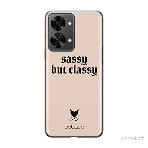 ERT GROUP mobiltelefonfodral för Oneplus NORD 2T 5G originalt och officiellt licensierat Babaco mönster Sassy but classy 001 anpassad till formen på mobiltelefonen, fodral tillverkad av TPU plast 5905511272395