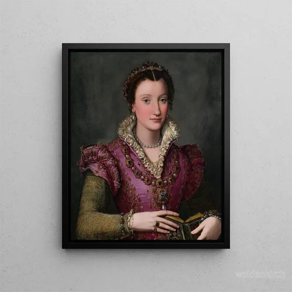 Målning Porträtt av en dam (konflikt av kasus) – Alessandro Allori | Konsttryck Målning Porträtt av en dam (konflikt av kasus) – Alessandro Allori | Konsttryck