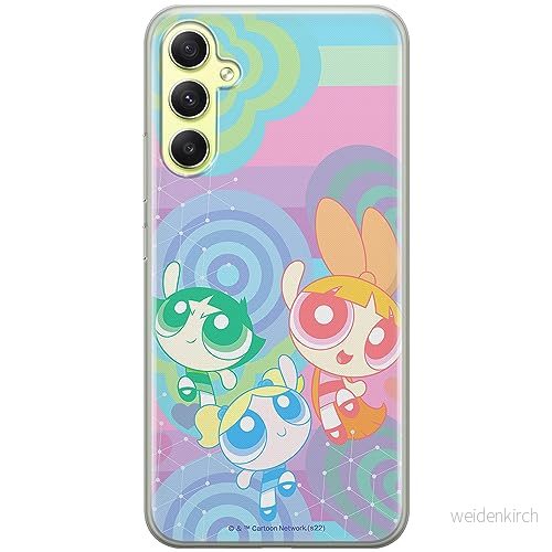 ERT GROUP mobiltelefonfodral för Samsung A34 5G originalt och officiellt licensierat The Powerpuff Girls mönster 038 optimalt anpassad till formen på mobiltelefonen, fodral tillverkad av TPU plast 5905511982713
