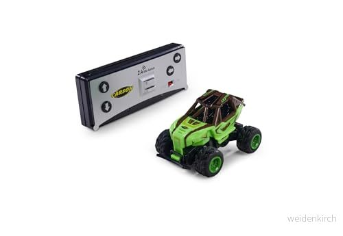 Carson 500404295 1:60 Nano Racer Dino Cage 2.0 2.4GHz RTR Fjärrstyrd bil, RC fordon, körtid 20 min, bil för barn, leksak barn 4005299014062