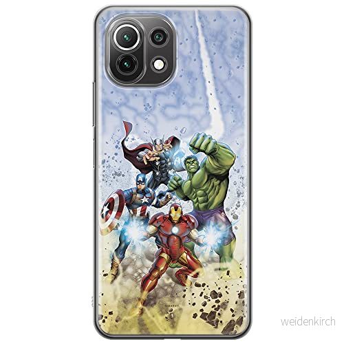ERT GROUP mobiltelefonfodral för Xiaomi 11 LITE 4G/5G originalt och officiellt licensierat Marvel mönster Avengers 003, fodral tillverkad av TPU plast 5903932727975