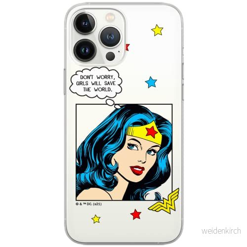 ERT GROUP mobiltelefonfodral för Huawei P30 originalt och officiellt licensierat DC mönster Wonder Woman 028 Vit optimalt anpassad till formen på mobiltelefonen, gedeeltelijk transparant 5903932942781