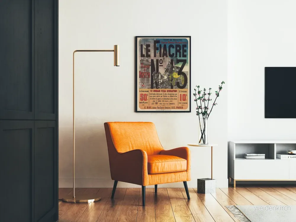 Vintageposter Le Fiacre N°13 av Xavier de Montepin - Bild 2
