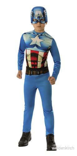 Avengers Capitan America kostym, flerfärgad, S (Rubie 's 610759 s) 883028067725