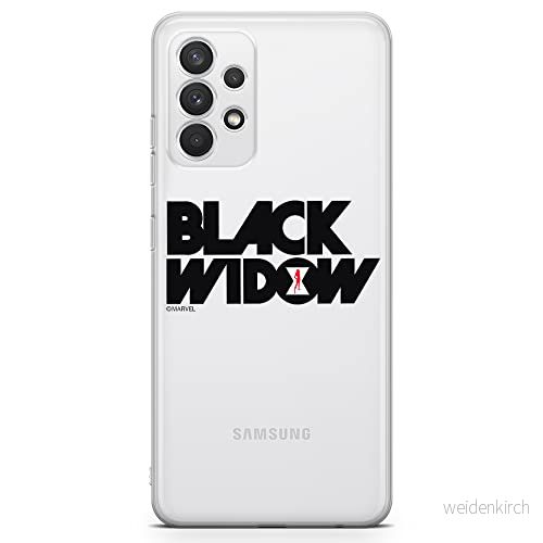 ERT GROUP mobiltelefonfodral för Samsung A32 4G LTE originalt och officiellt licensierat Marvel mönster Black Widow 010 optimalt anpassad till formen på mobiltelefonen, gedeeltelijk transparant 5903040469958