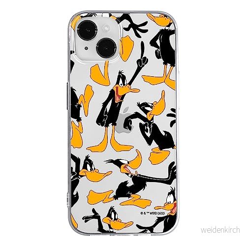 ERT GROUP mobiltelefonfodral för Iphone 14 originalt och officiellt licensierat Looney Tunes mönster Duffy 002 optimalt anpassad till formen på mobiltelefonen, gedeeltelijk transparant 5905511665548