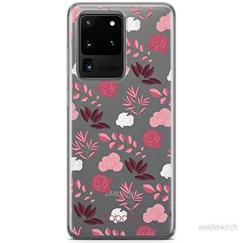 ERT GROUP Mobiltelefonskal för Samsung S20 Ultra original och officiellt licensierad Babaco mönster Flowers 020 optimalt anpassad till mobiltelefonens form, delvis transparent 5903932640175