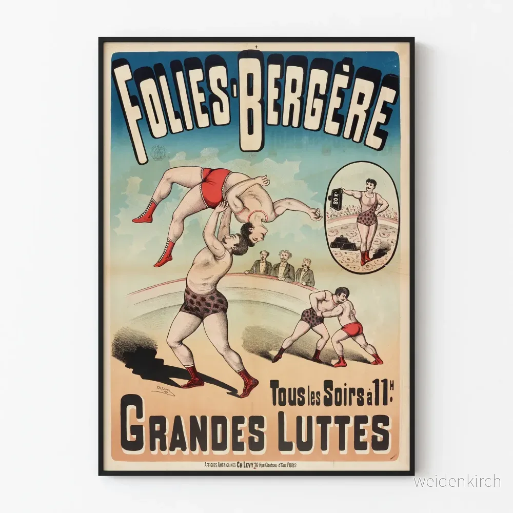 Poster Folies Bergère – Stora Strider Kvällar klockan 11