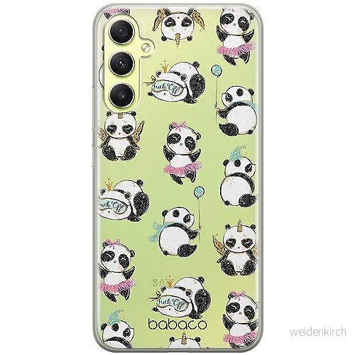 ERT GROUP mobiltelefonfodral för Samsung A34 5G originalt och officiellt licensierat Babaco mönster Panda 008 optimalt anpassad till formen på mobiltelefonen, gedeeltelijk transparant 5905511782061