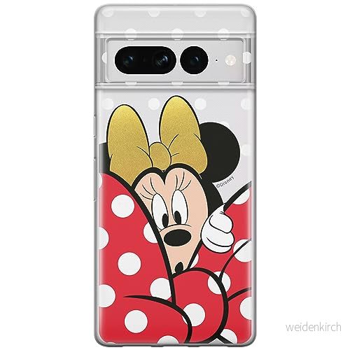 ERT GROUP mobiltelefonfodral för Google PIXEL 7 PRO originalt och officiellt licensierat Disney mönster Minnie 015 optimalt anpassad till formen på mobiltelefonen, gedeeltelijk transparant 5905795162825