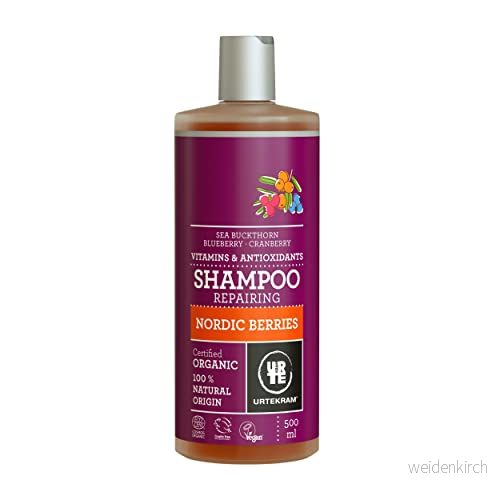 Urtekram Shampoo nordiska bär normalt hår 500 ml, vegan, biologisk, naturligt ursprung 5765228836590