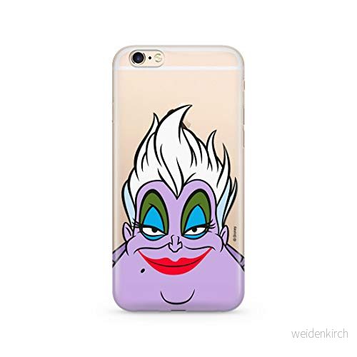 ERT GROUP mobiltelefonfodral för Apple Iphone 6/6S originalt och officiellt licensierat Disney mönster Ursula 002 Vit optimalt anpassad till formen på mobiltelefonen, gedeeltelijk transparant 5903537590851