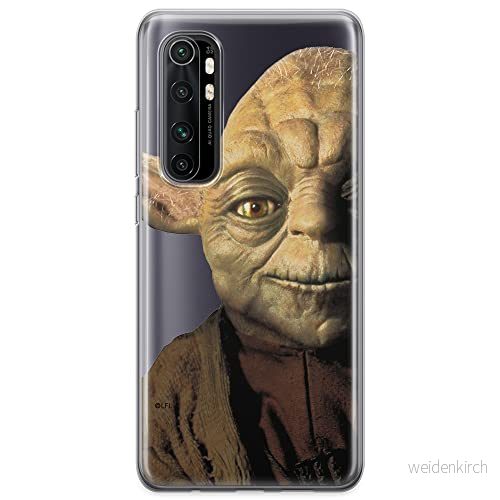ERT GROUP mobiltelefonfodral för Xiaomi MI NOTE 10 Lite originalt och officiellt licensierat Star Wars mönster Yoda 004 optimalt anpassad till formen på mobiltelefonen, gedeeltelijk transparant 5904805593468