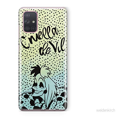 ERT GROUP mobiltelefonfodral för Samsung A71 originalt och officiellt licensierat Disney mönster Cruella 002 Vit optimalt anpassad till formen på mobiltelefonen, fodral tillverkad av TPU plast 5903537512105
