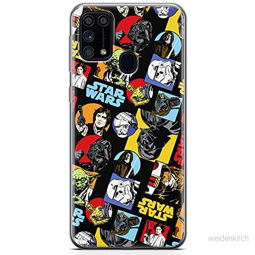 ERT GROUP mobiltelefonfodral för Samsung M31 originalt och officiellt licensierat Star Wars mönster 018 optimalt anpassad till formen på mobiltelefonen, fodral tillverkad av TPU plast 5904805479472